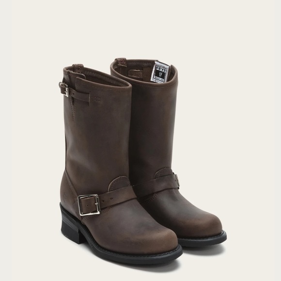 Frye Engineer 12r Gaucho Moto Boots - Picture 2 of 11